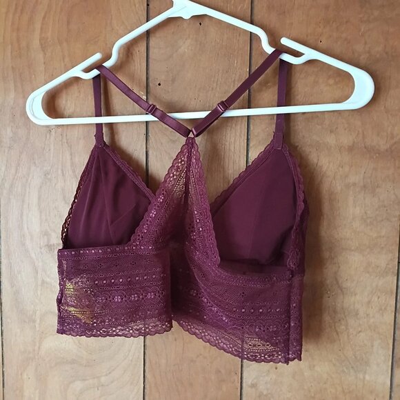 Forever 21 Women's Burgundy Bralette Padded Size XL - Picture 3 of 3